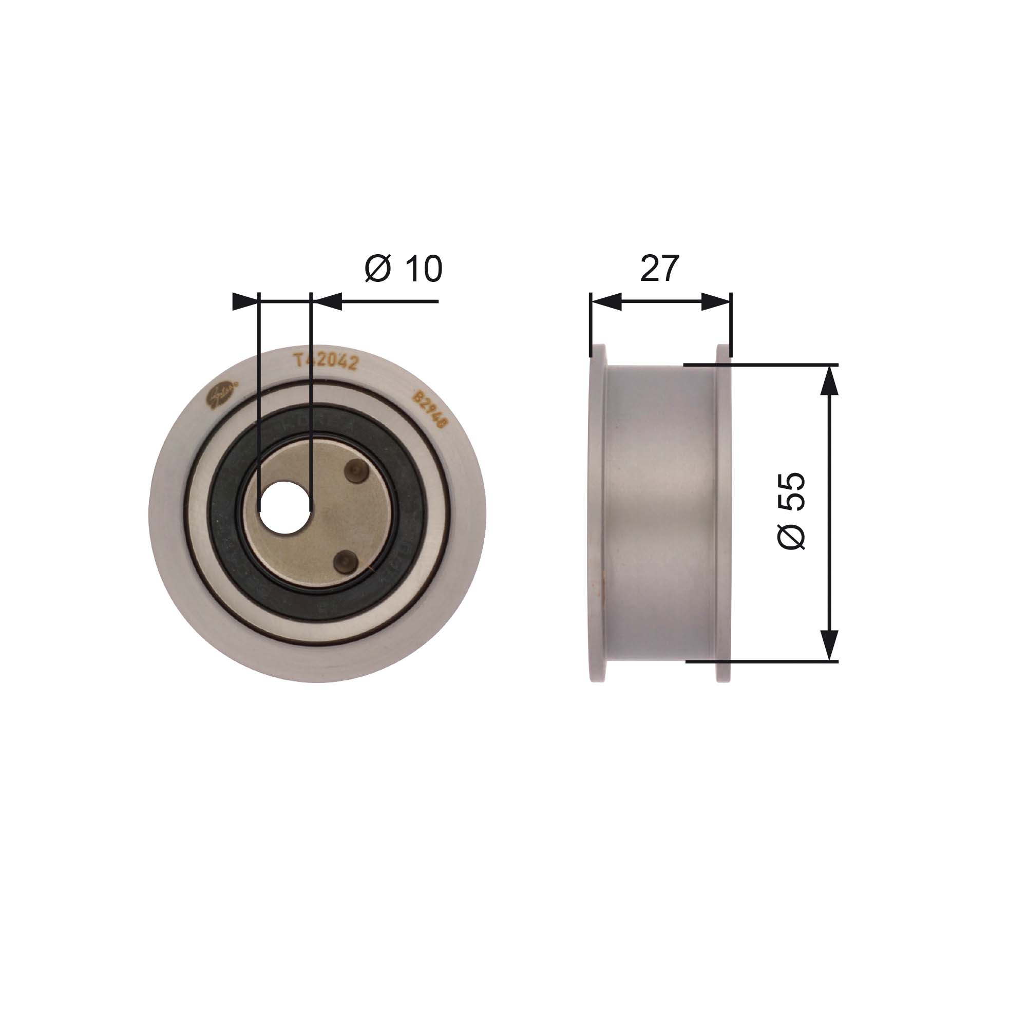 Rola intinzator curea distributie GATES T42042