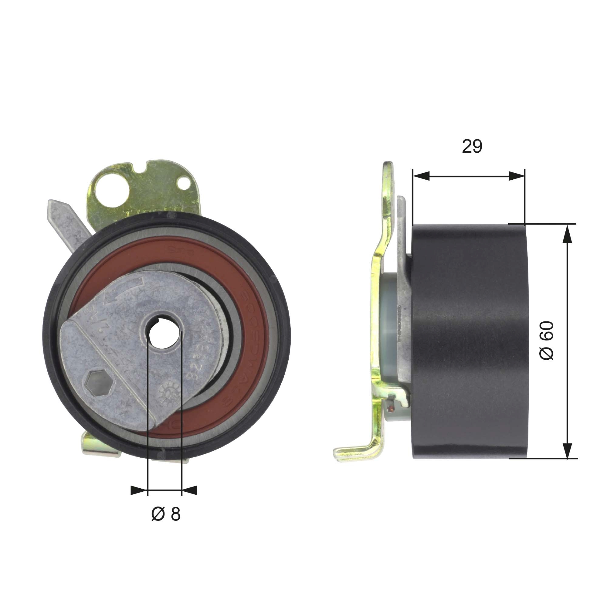 Rola intinzator curea distributie GATES T43050