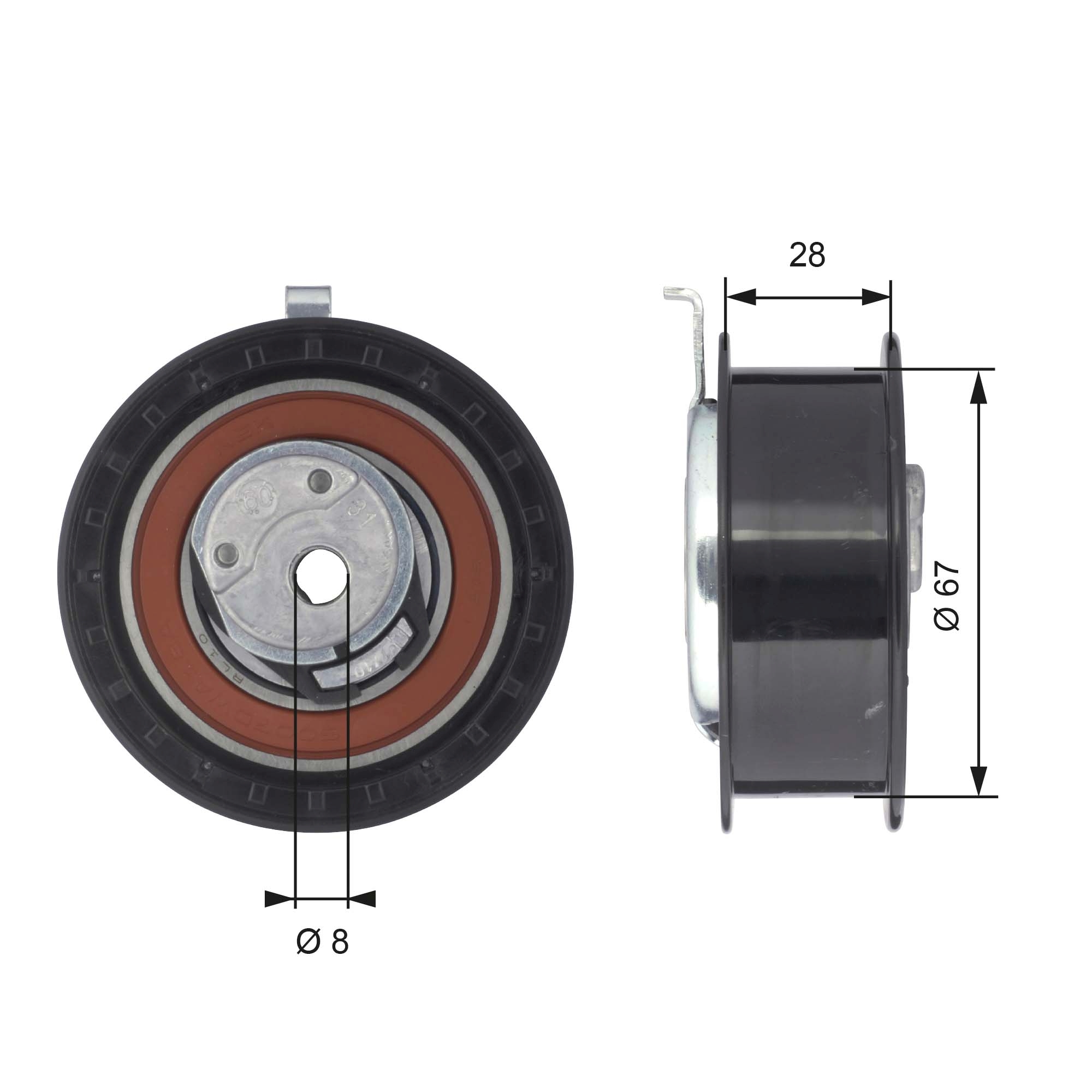 Rola intinzator curea distributie GATES T43052
