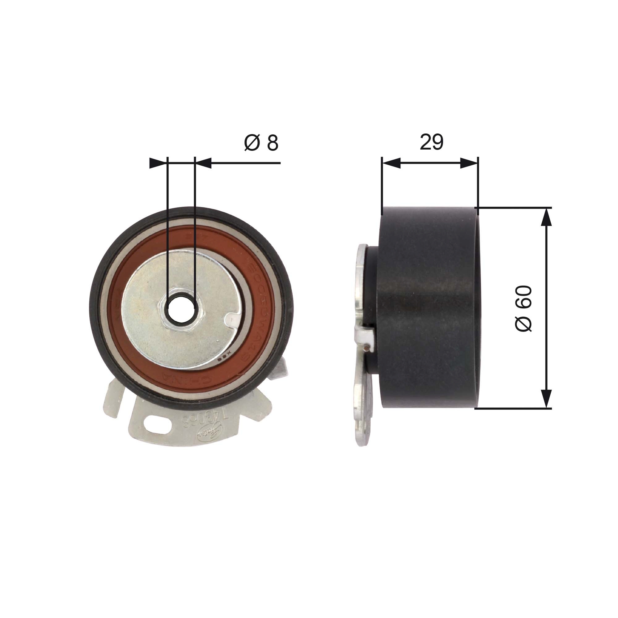 Rola intinzator curea distributie GATES T43068