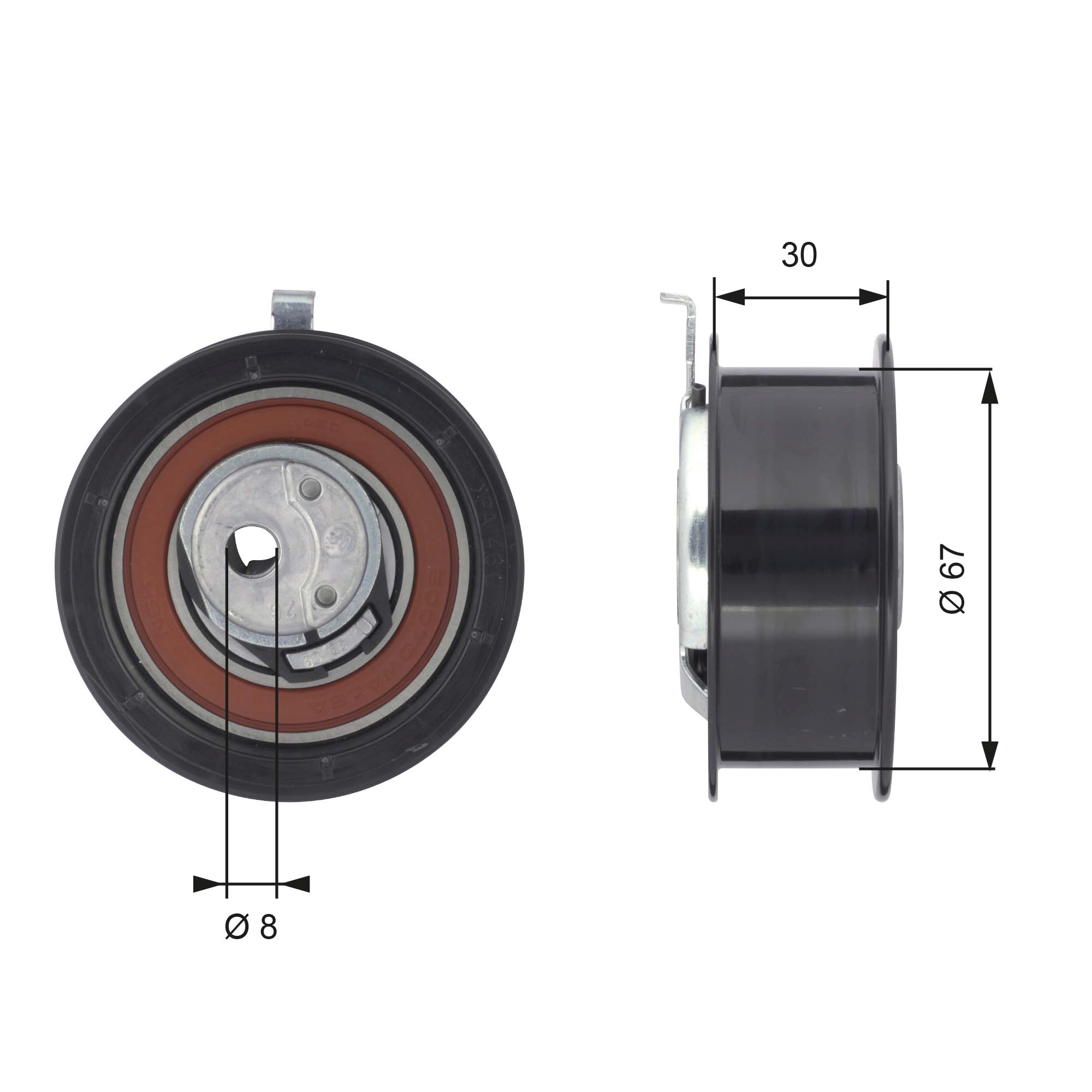 Rola intinzator curea distributie GATES T43069