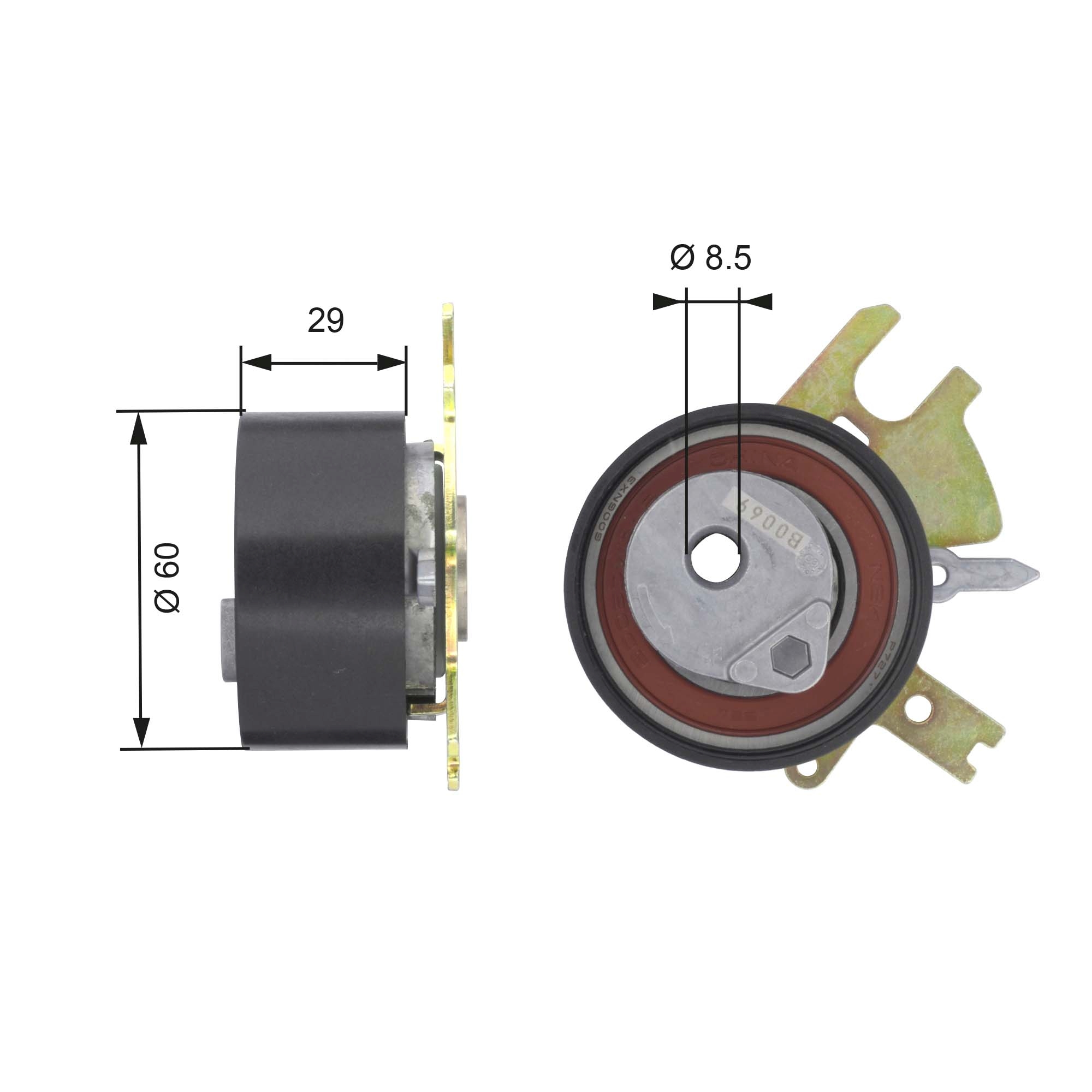 Rola intinzator curea distributie GATES T43089