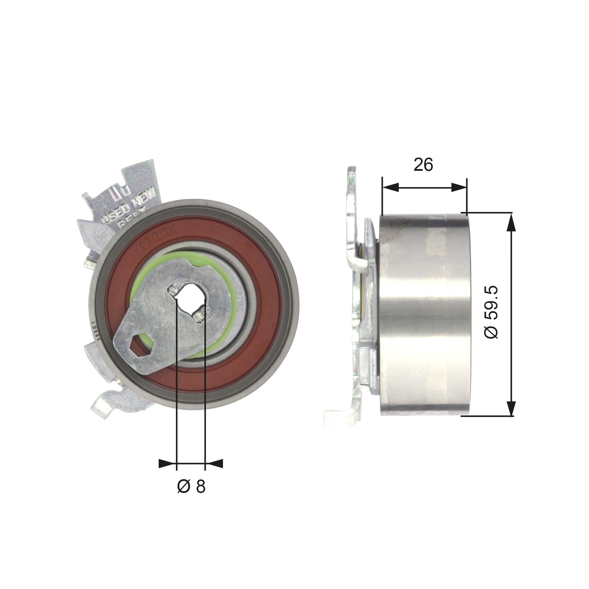 Rola intinzator curea distributie GATES T43106