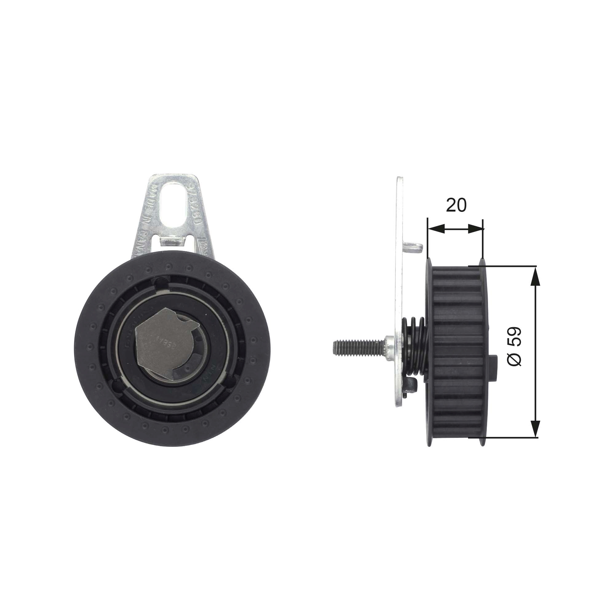 Rola intinzator curea distributie GATES T43108