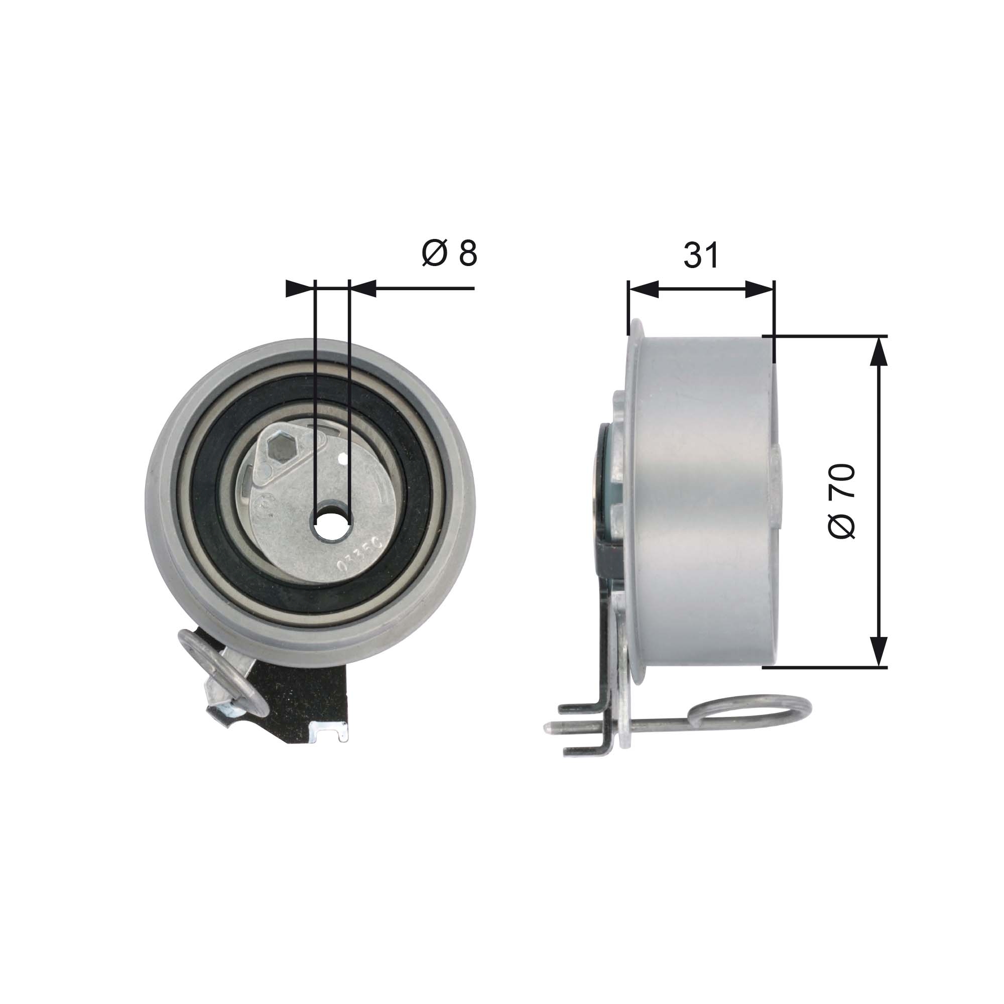 Rola intinzator curea distributie GATES T43135