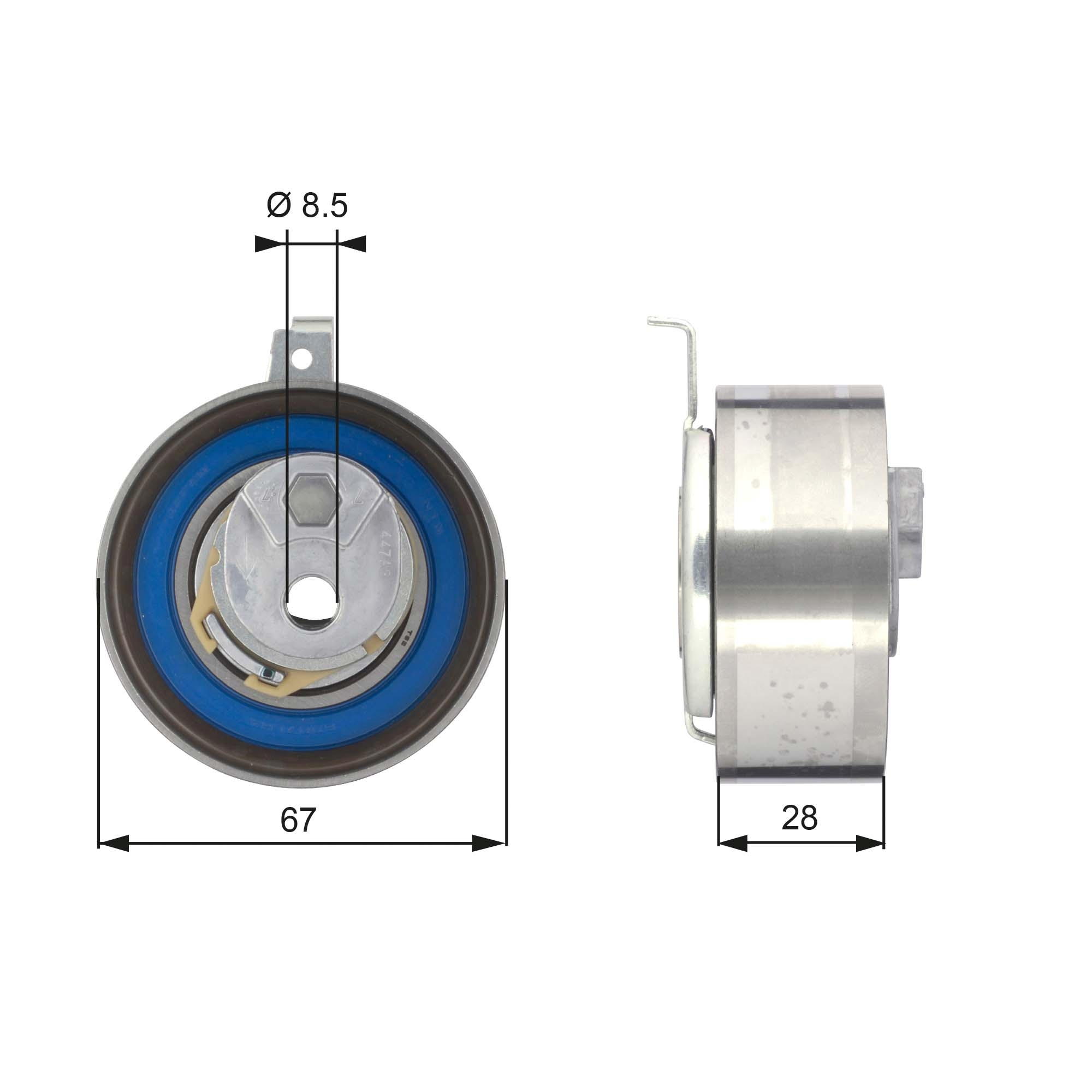 Rola intinzator curea distributie GATES T43152