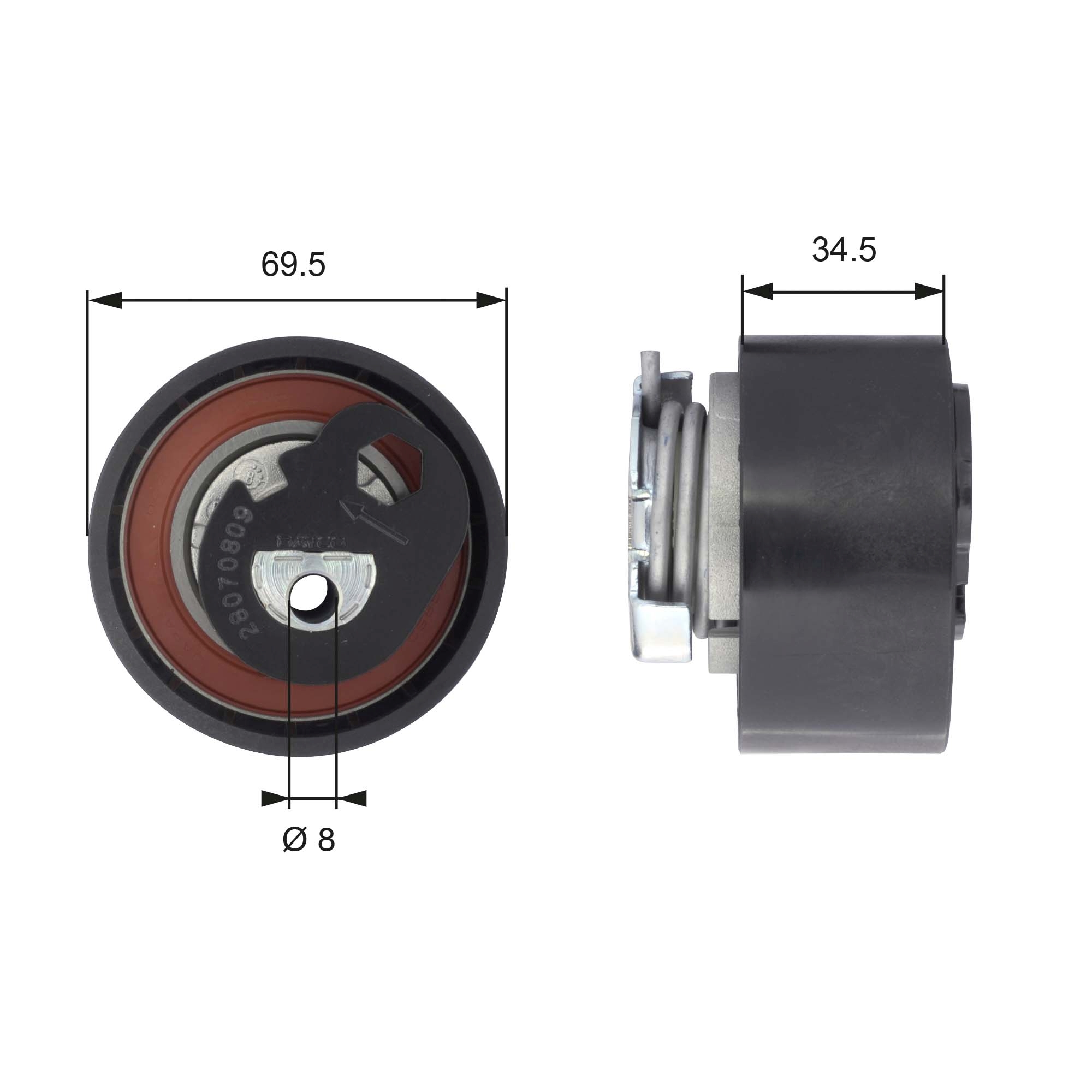 Rola intinzator curea distributie GATES T43200