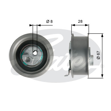 Rola intinzator curea distributie GATES T43237