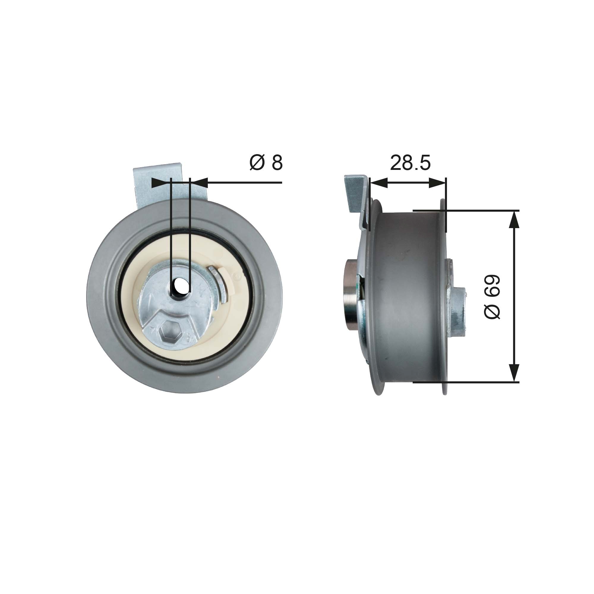 Rola intinzator curea distributie GATES T43242
