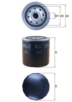 Filtru combustibil KNECHT KC 59