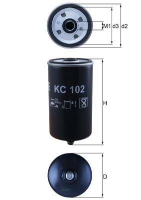 Filtru combustibil KNECHT KC 102