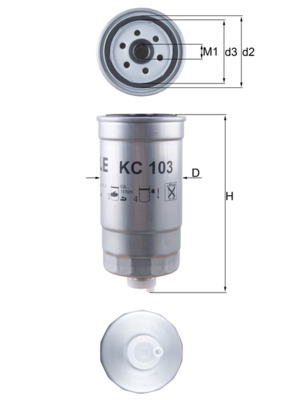 Filtru combustibil KNECHT KC 103
