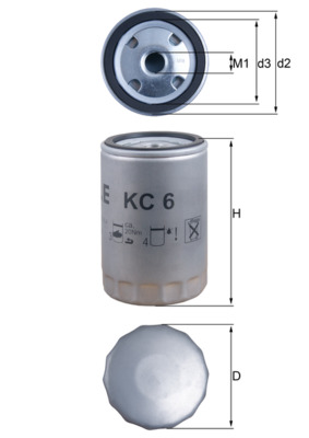 Filtru combustibil KNECHT KC 6