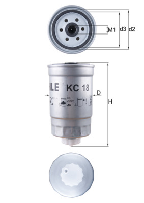 Filtru combustibil KNECHT KC 18