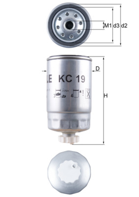 Filtru combustibil KNECHT KC 19