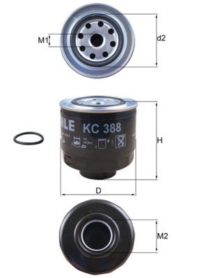 Filtru combustibil KNECHT KC 388D