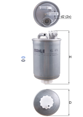 Filtru combustibil KNECHT KL 476D