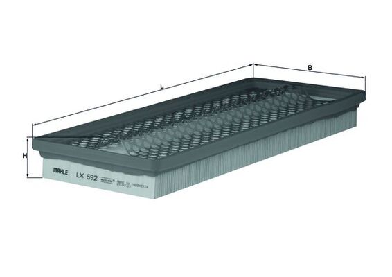 Filtru aer KNECHT LX 592