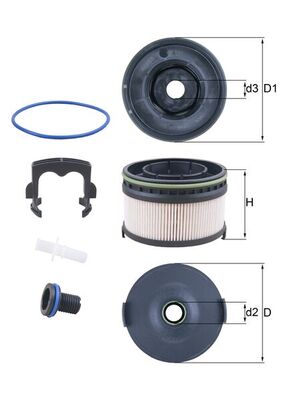 Filtru combustibil KNECHT KX568KIT
