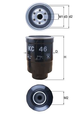 Filtru combustibil KNECHT KC 46