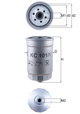 Filtru combustibil KNECHT KC 101/1