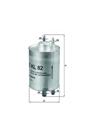 Filtru combustibil KNECHT KL 82