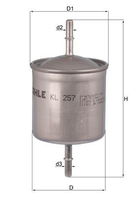 Filtru combustibil KNECHT KL 257