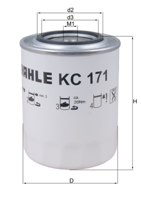 Filtru combustibil KNECHT KC171