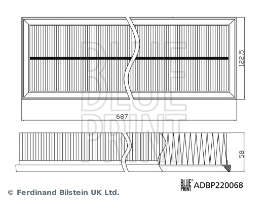 Filtru aer BLUE PRINT ADBP220068
