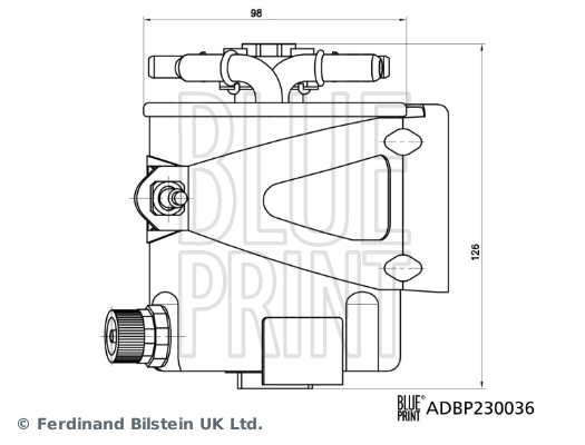 Filtru combustibil BLUE PRINT ADBP230036