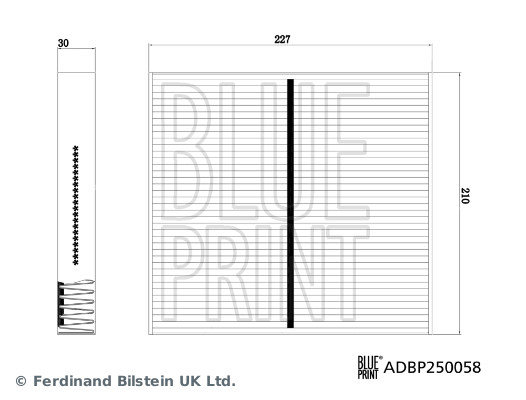 Filtru polen BLUE PRINT ADBP250058