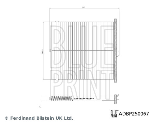 Filtru polen BLUE PRINT ADBP250067