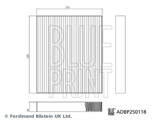Filtru polen BLUE PRINT ADBP250118