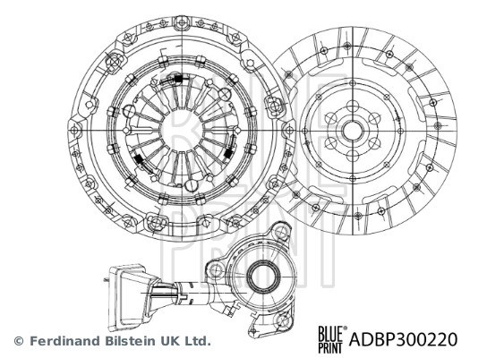Kit ambreiaj BLUE PRINT ADBP300220