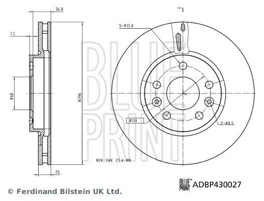 Disc frana BLUE PRINT ADBP430027