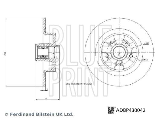 Disc frana BLUE PRINT ADBP430042