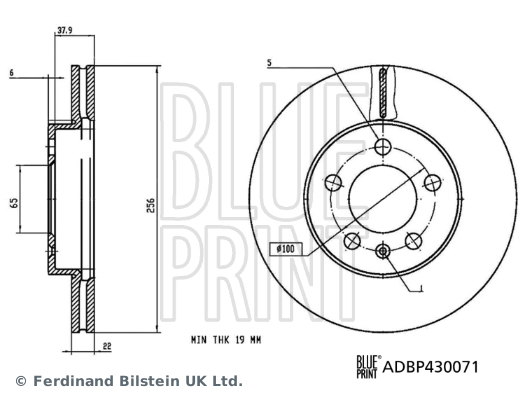 Disc frana BLUE PRINT ADBP430071