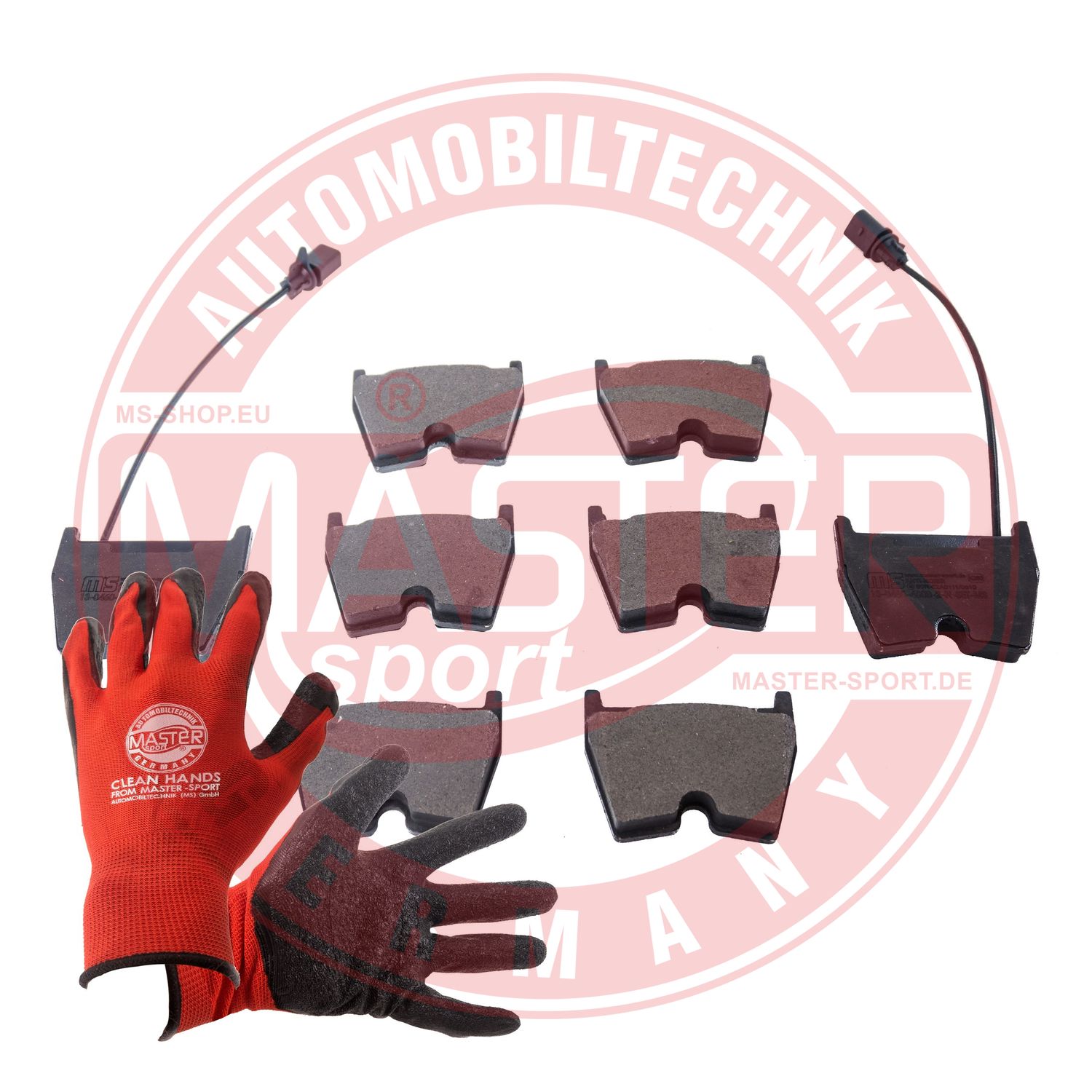 Placute frana VW PHAETON (3D1, 3D2, 3D3, 3D4, 3D6, 3D7, 3D8, 3D9) 3.0 V6 TDI 4motion  diesel 240 cai MASTERSPORT GERMANY 13046048002N-SET-MSP