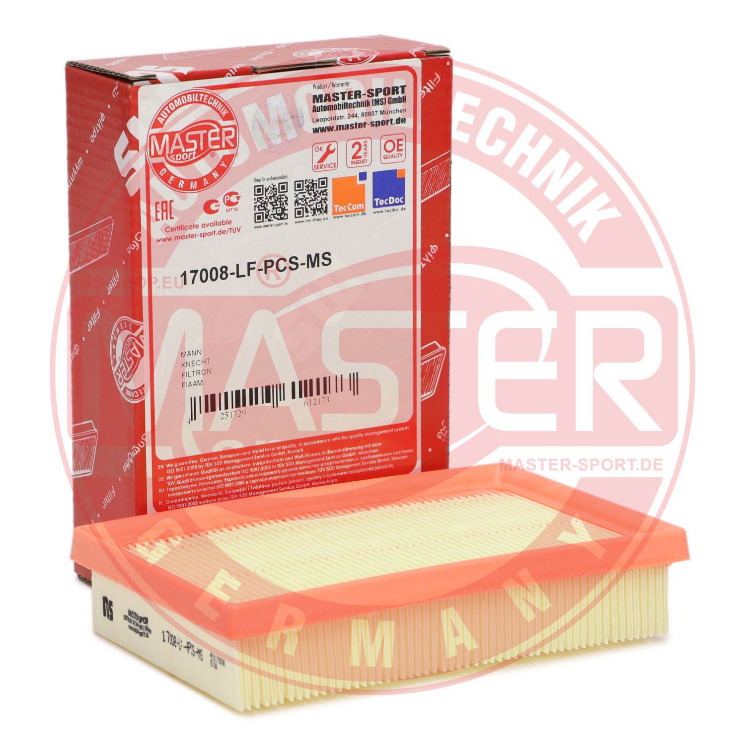 Filtru aer MASTERSPORT GERMANY 17008-LF-PCS-MS