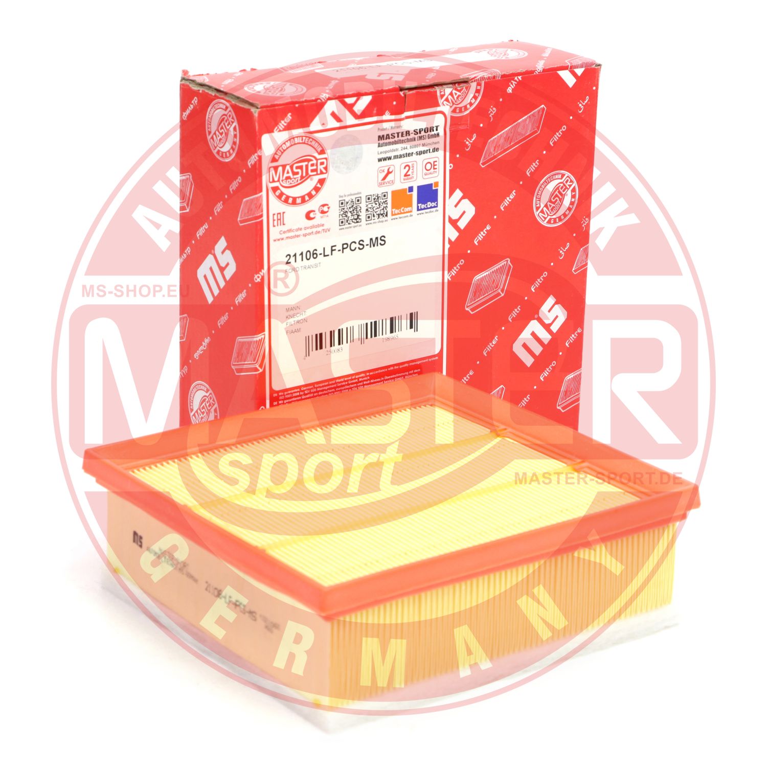 Filtru aer MASTERSPORT GERMANY 21106-LF-PCS-MS