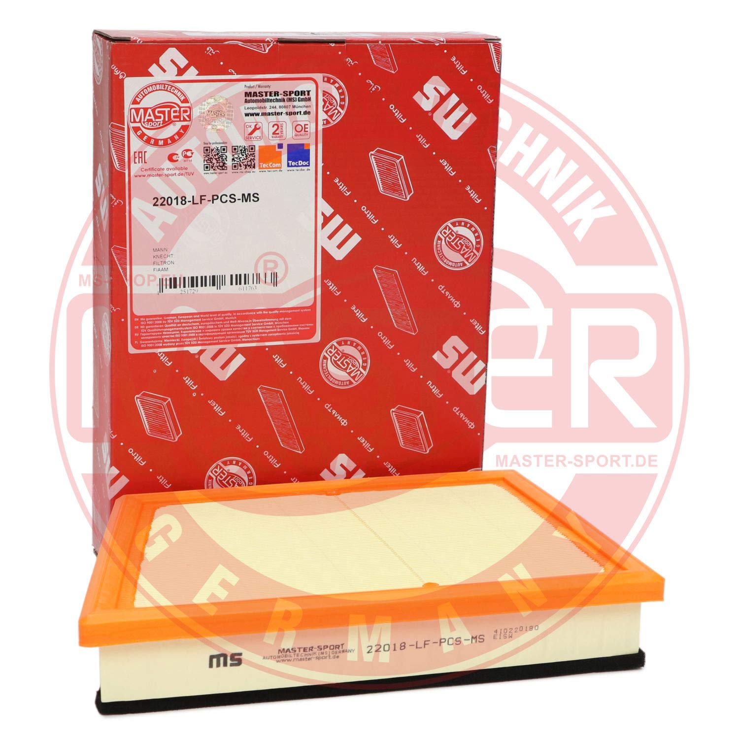Filtru aer MASTERSPORT GERMANY 22018-LF-PCS-MS