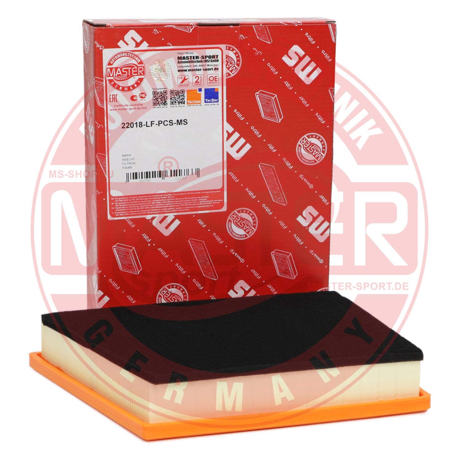 Filtru aer MASTERSPORT GERMANY 22018-LF-PCS-MS