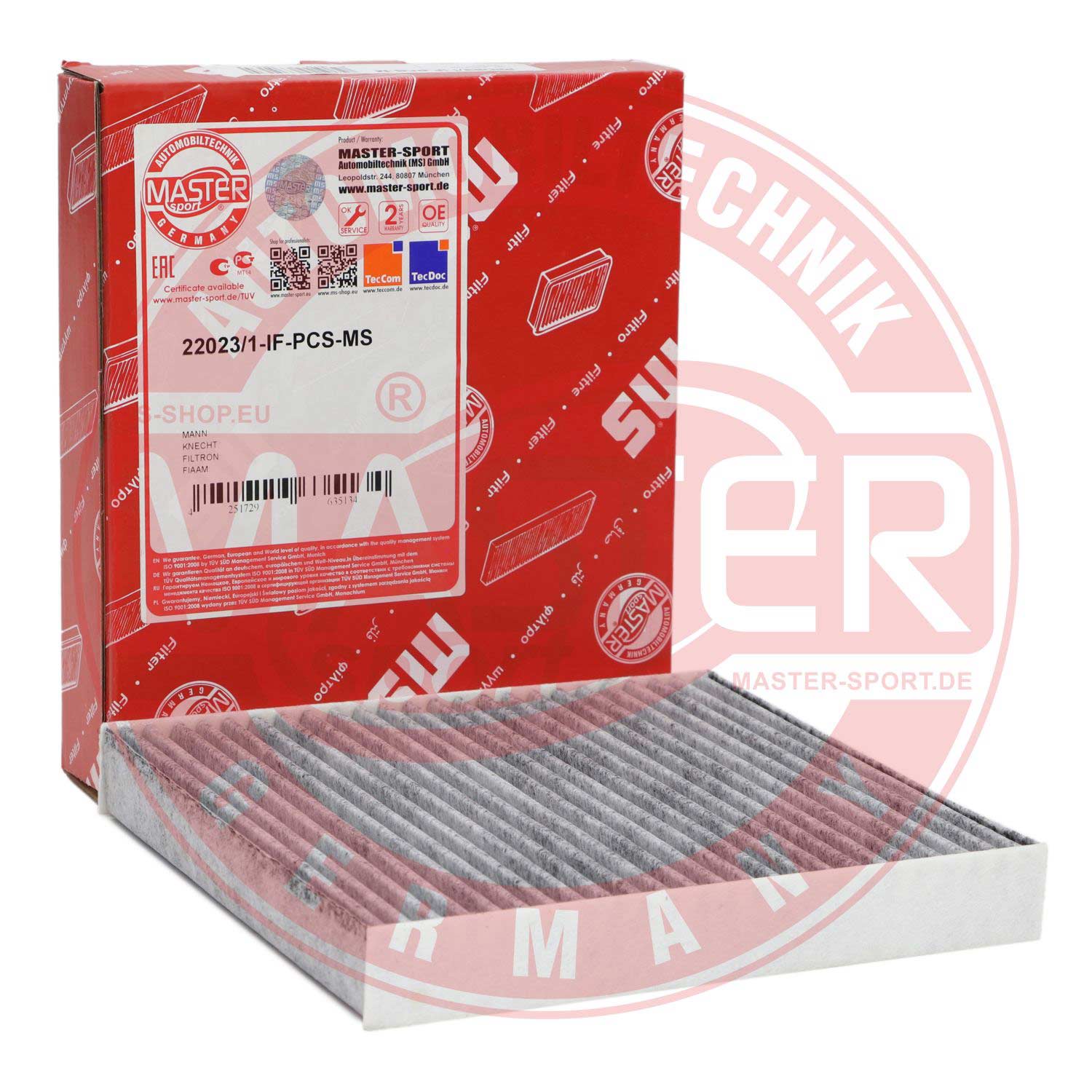Filtru polen MASTERSPORT GERMANY 22023/1-IF-PCS-MS