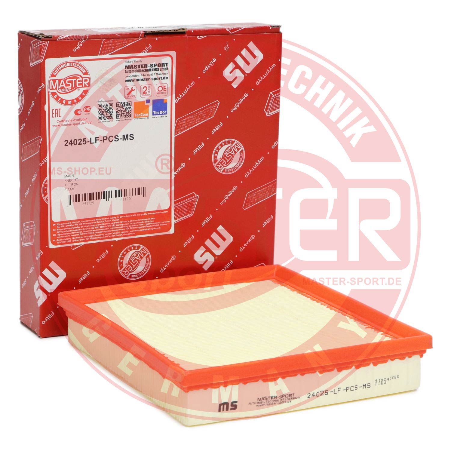 Filtru aer MASTERSPORT GERMANY 24025-LF-PCS-MS