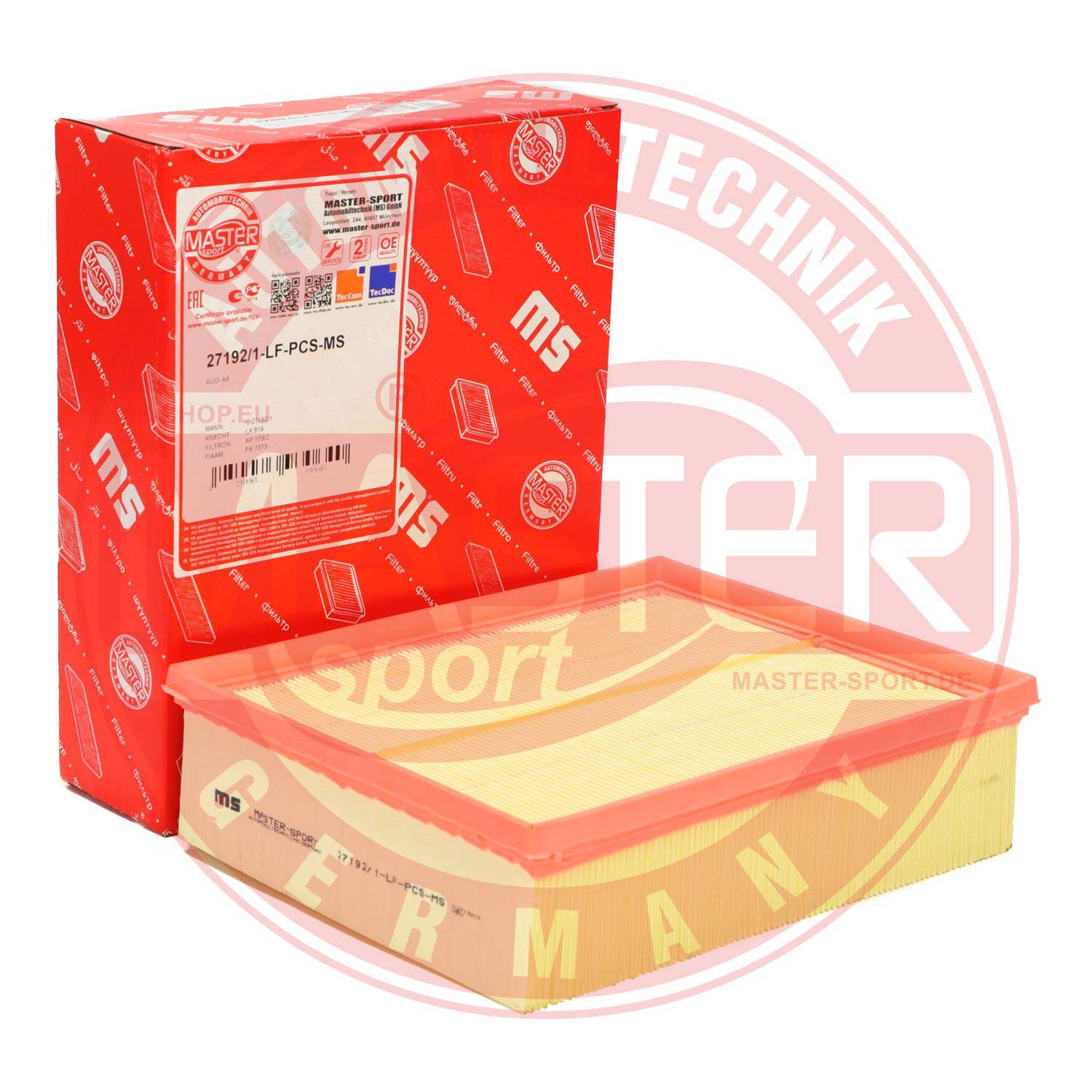Filtru aer MASTERSPORT GERMANY 27192/1-LF-PCS-MS