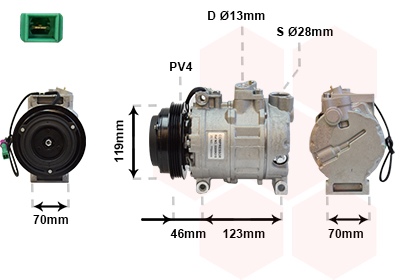 Compresor climatizare VAN WEZEL 0300K015