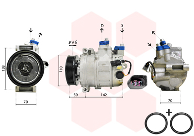 Compresor climatizare VAN WEZEL 0300K029