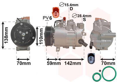Compresor climatizare VAN WEZEL 0300K402