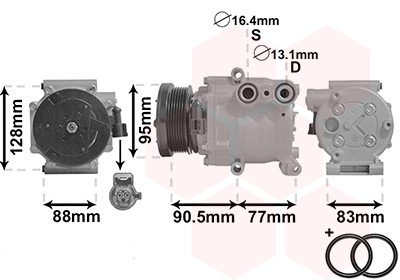 Compresor climatizare VAN WEZEL 1800K434