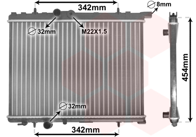 Radiator racire motor VAN WEZEL 40002190